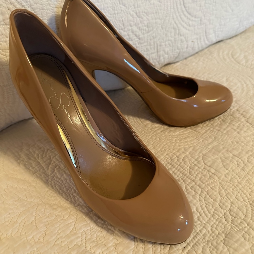 Jessica Simpson Nude Pumps with 4” heel